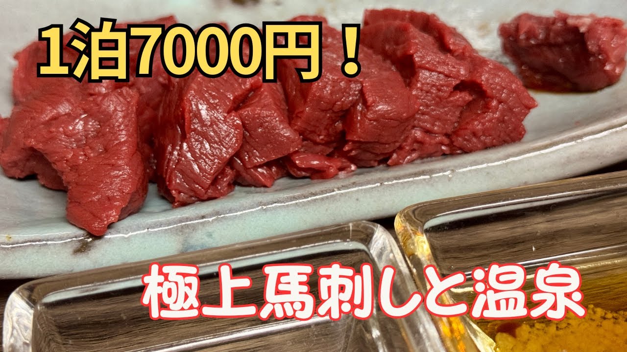 【石和温泉】1泊7000円！極厚馬刺しと源泉かけ流しに癒される男一人旅 Japan Onsen Trip | 日本溫泉