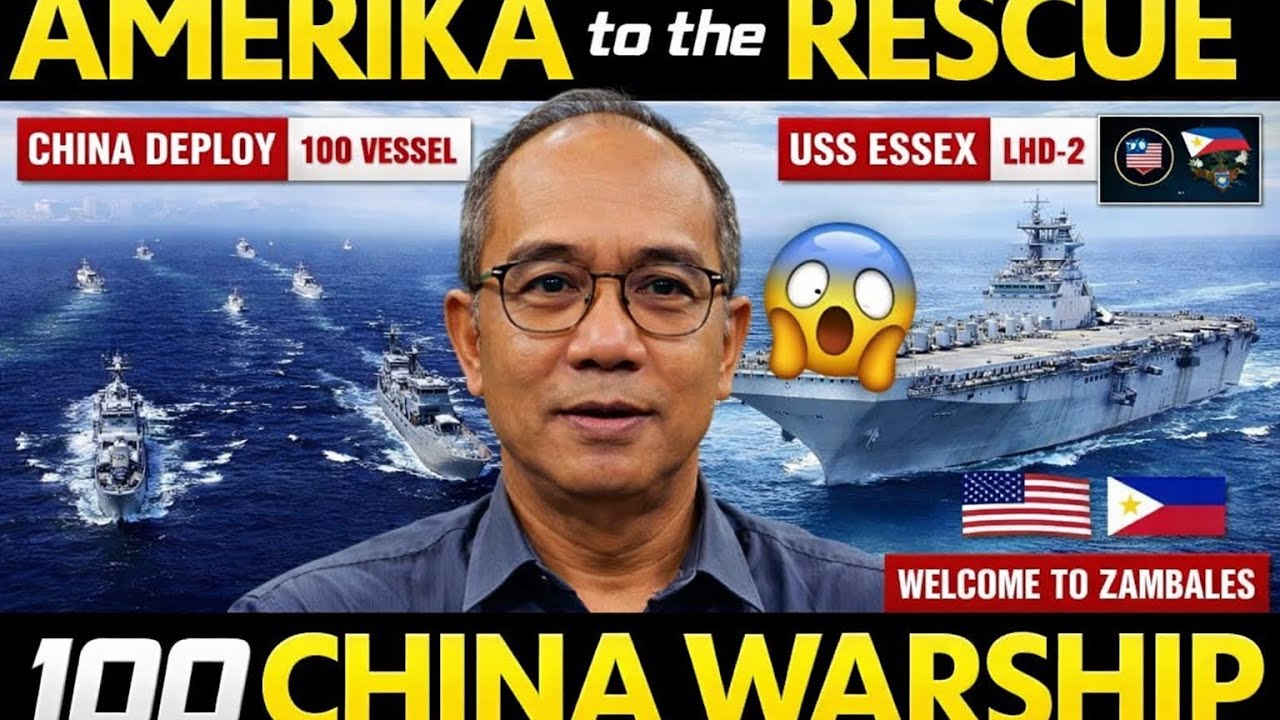 CHINA NAG LUNSAD NG 100 COAST GUARD AT WARSHIP, AMERIKA TO THE RESCUE NAG DEPLOY NG WARSHIP SA PINAS