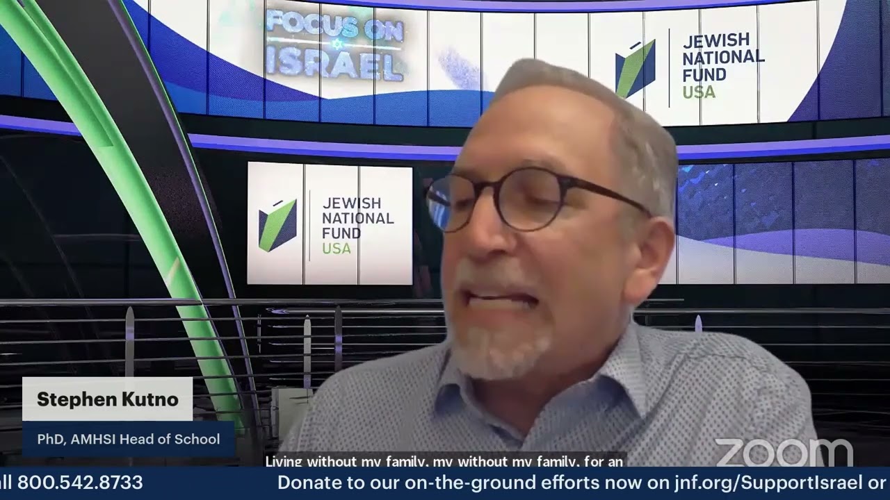 Dr. Stephen Kutno Addressing the JNF-USA Weekly Briefing