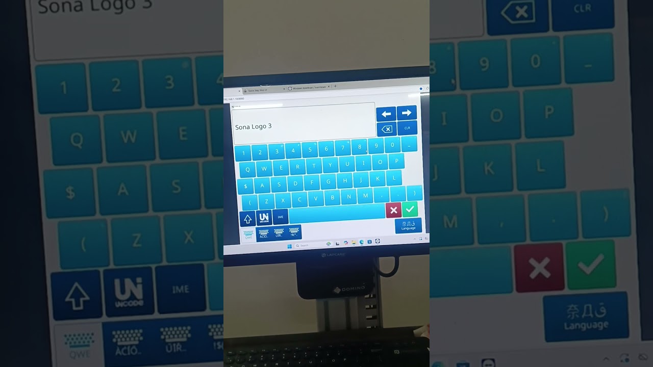 Domino egg printing system