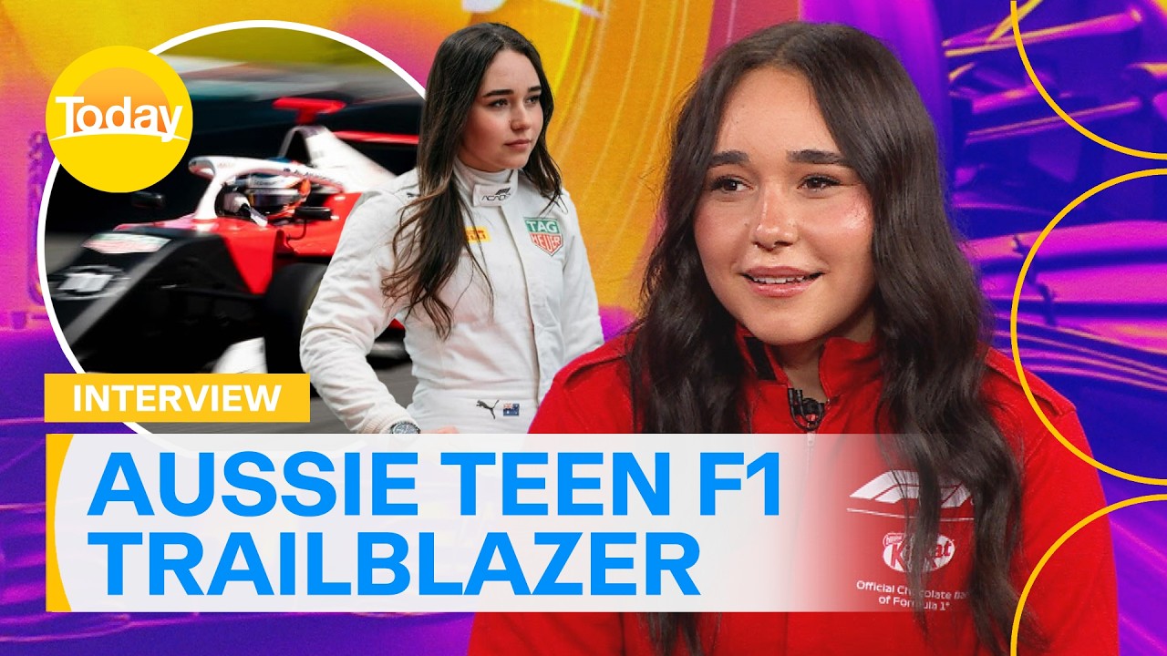 Young Aussie makes motorsport history with rookie season with F1 Academy | Today Show Australia