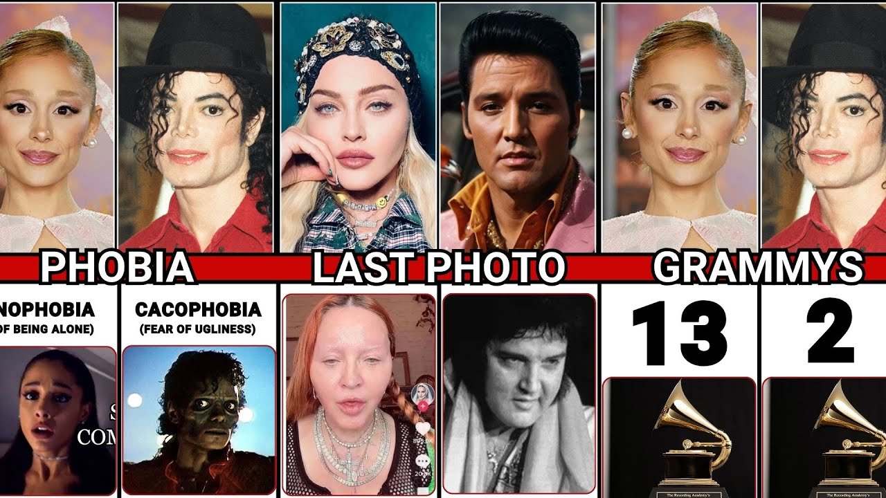Michael Jackson VS Ariana Grande VS Elvis Presley VS Madonna