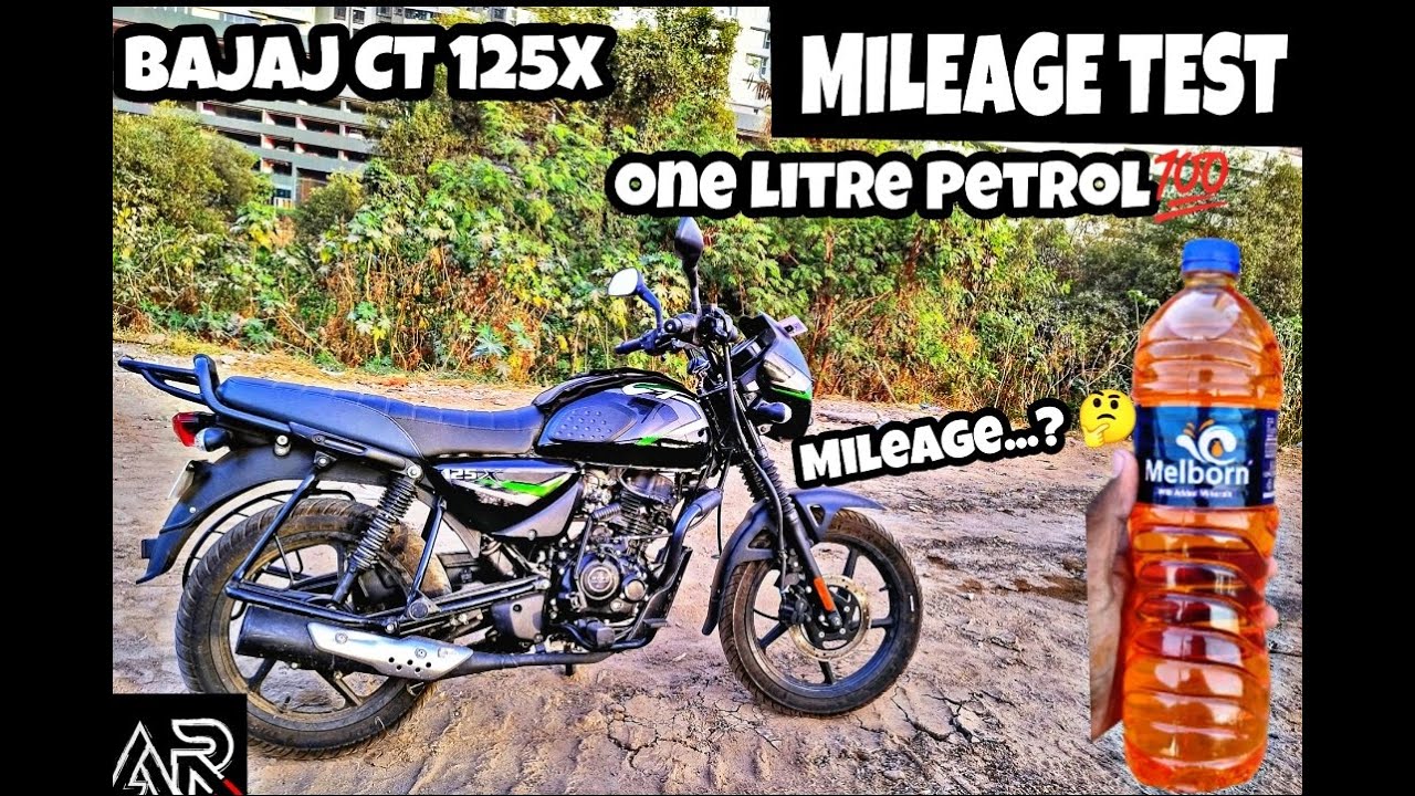 BAJAJ CT 125X❤MILEAGE TEST🤔ONE LITRE PETROL⛽SHOCKING RESULT😳#mileage  #tamil #ARF