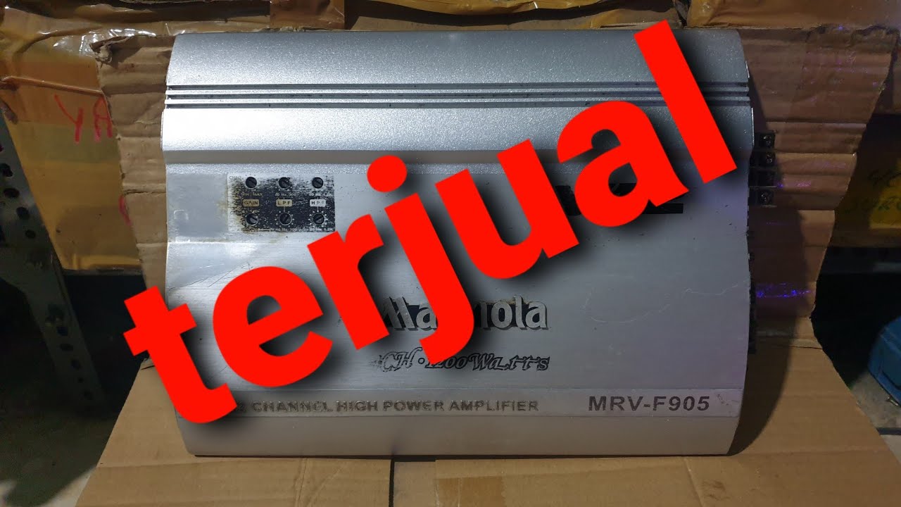 Tes power amplifier mobil marriola mrv-f905