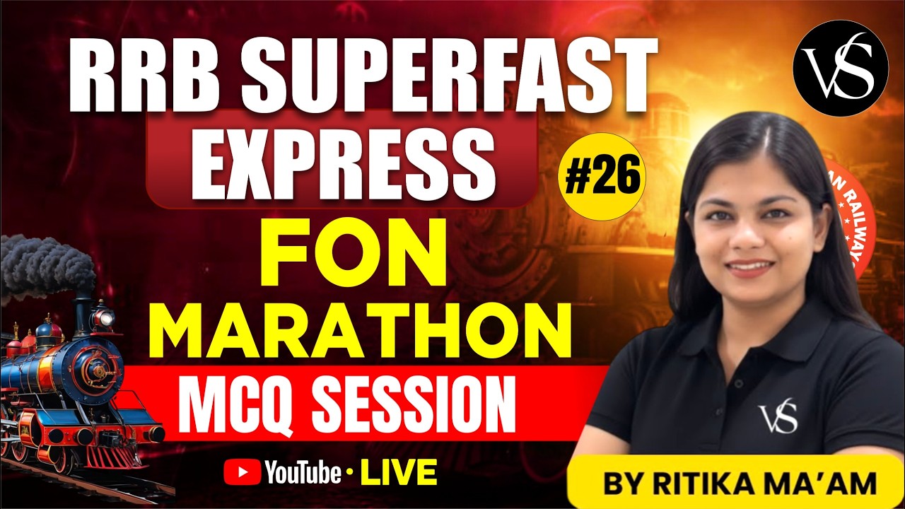#26 RRB STAFF NURSE LIVE FON MARATHON MCQ SESSION | RRB SUPERFAST EXPRESS | BY RITIKA MAM