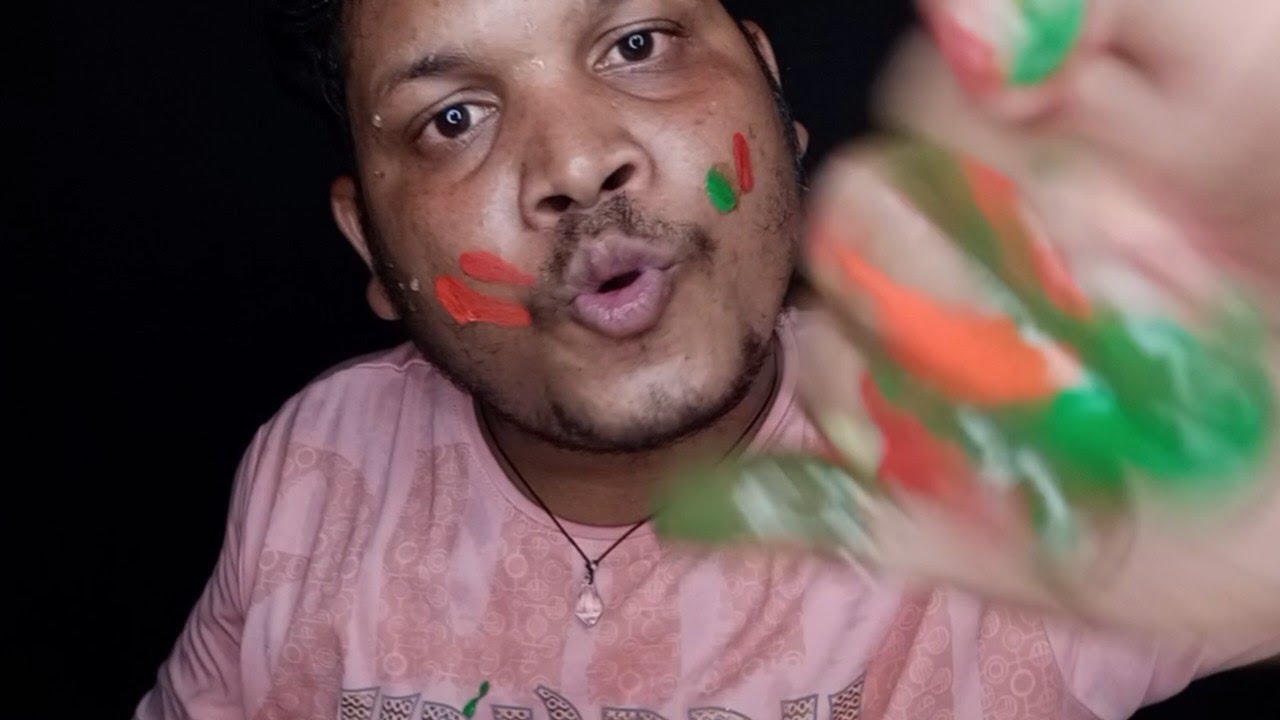 ASMR Spit Painting Your Face Application (Fast)
