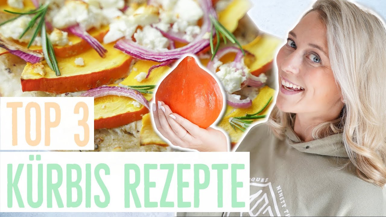 KÜRBIS REZEPTE zum Abnehmen 🎃 Kürbissuppe, Spaghetti Kürbis, Kürbis Flammkuchen