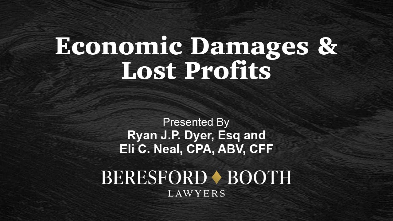 Economic Damages & Lost Profits