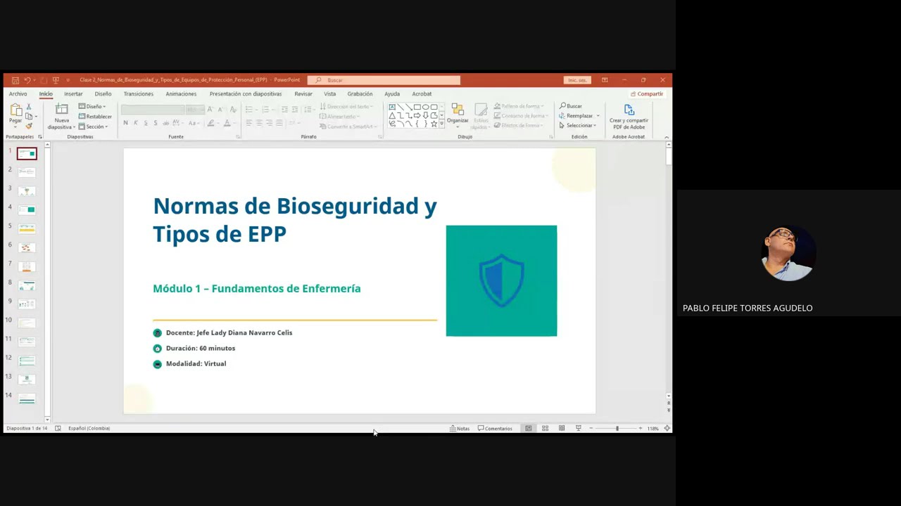 Técnico Laboral en Auxiliar en Enfermería (2026-I) | Normas de Bioseguridad y Tipos de EPP