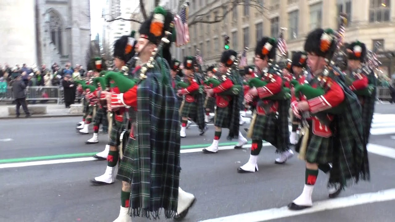 St. Patrick's Day Parade~2018~FDNY Emerald Society Pipes and Drum Band~NYCParadelife