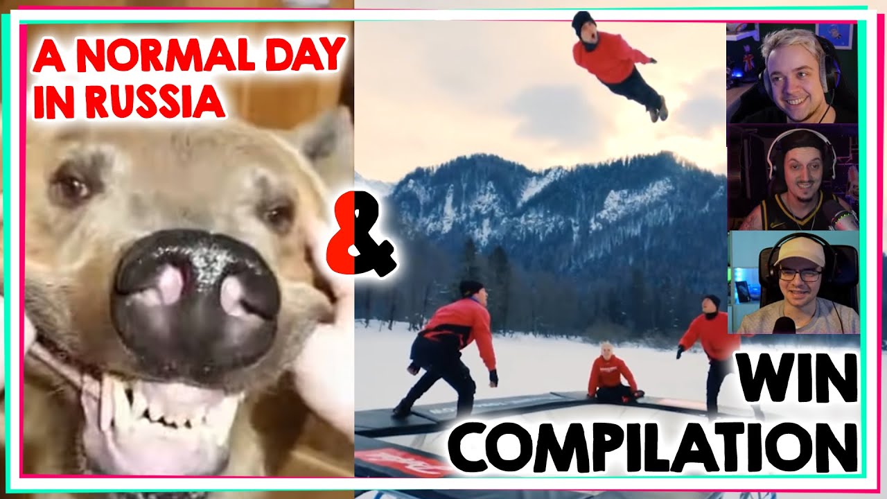 BEI ZWEI MAL SPAß SIEHT MAN MEHR! A Normal Day in Russia und eine Win Compilation! [React]