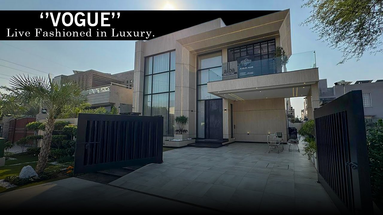 VOGUE | 1 Kanal Ultra Modern Luxury House | Premium Architecture & Smart Living | DHA Lahore.