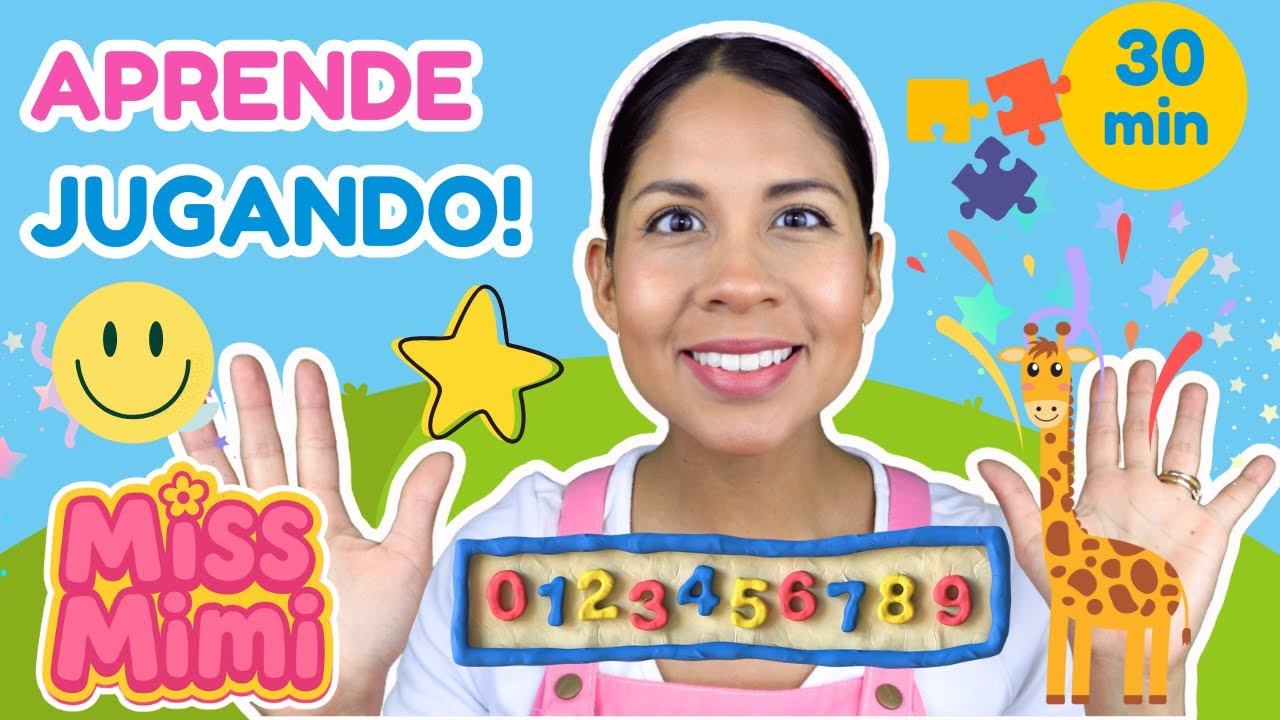 Video educativo para niños preescolar   Números, colores y formas | Aprende con Miss Mimi en ingle