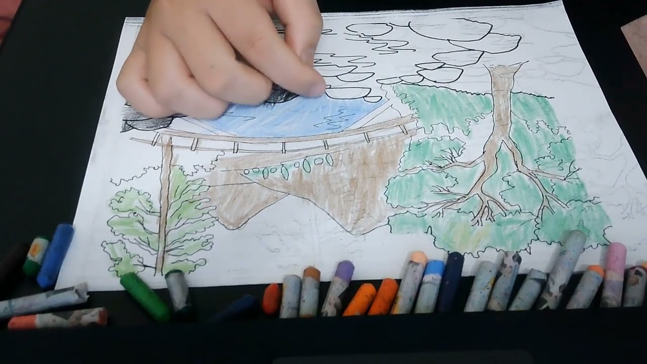 Instructions for coloring a beautiful forest.  Jumpin June   The Soundlings