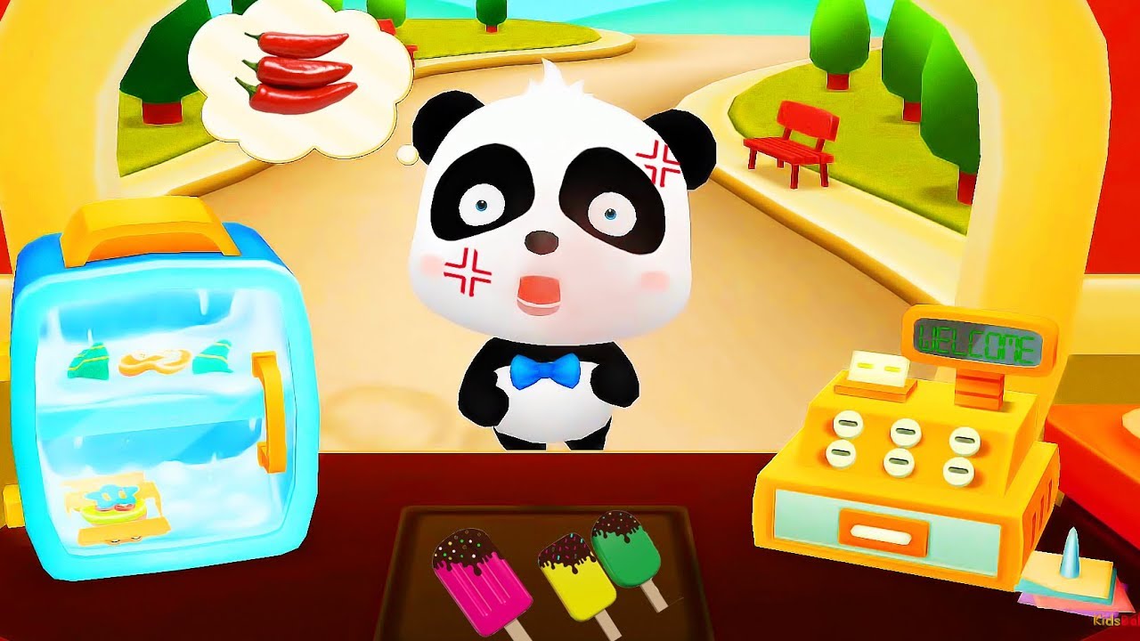 Play With Baby Panda's Ice Cream Factory & Make a Fun Ice Cream Recipe - KIds Cooking Games