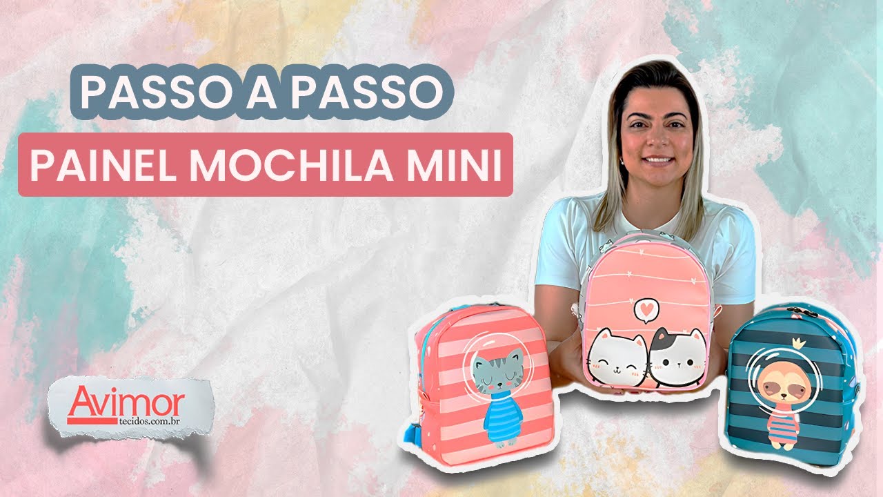 Passo a Passo Mochila Mini no Painél Sintético | Avimor Tecidos