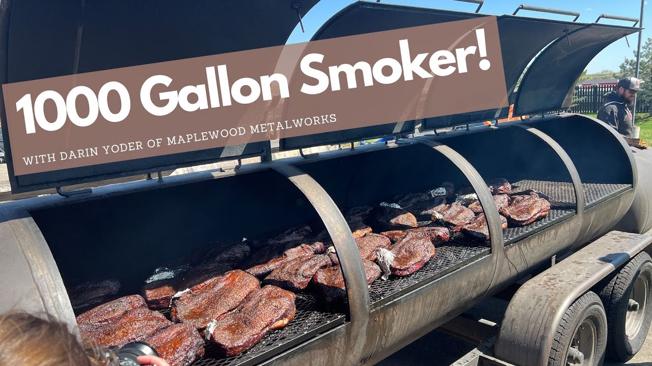 1000 Gallon Offset Smoker