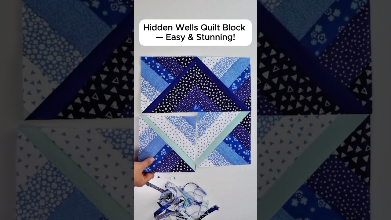 Hidden Wells Quilt Block &ndash; Fast, Fun & Beginner Friendly #quiltingtutorial #beginnerquilting