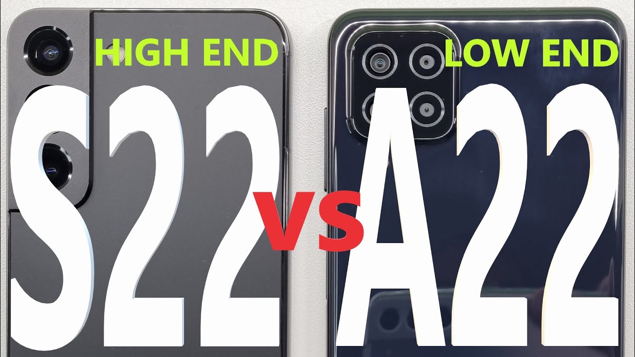 Samsung Galaxy S22 vs Samsung Galaxy A22 - SPEED TEST + multitasking - Which is faster!?