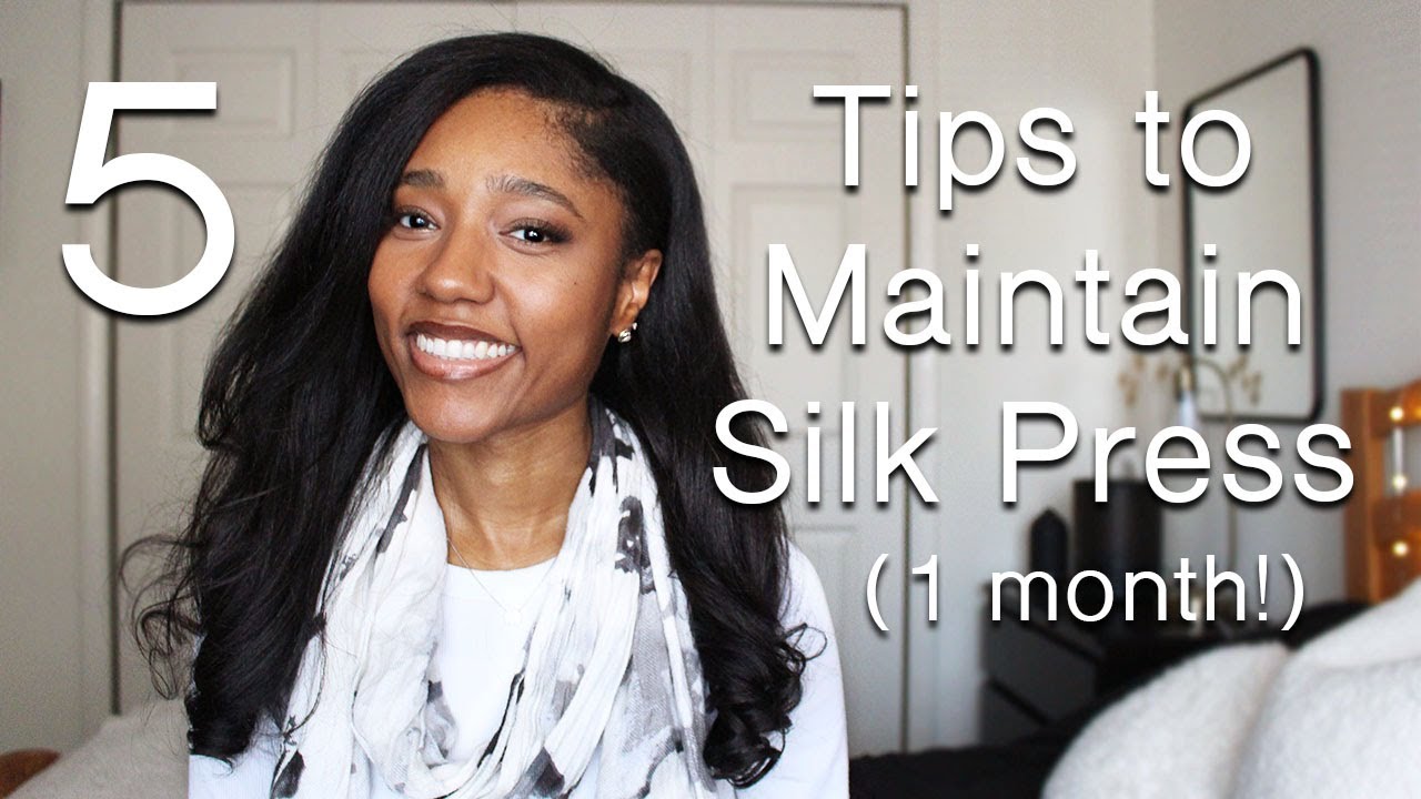 5 Tips to Maintain Silk Press! (humidity, at the gym, nighttime routine for straight natural hair)