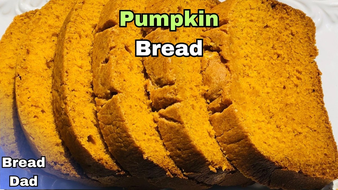 Bread Machine Pumpkin Bread 🎃- Easy Snack or Dessert Recipe