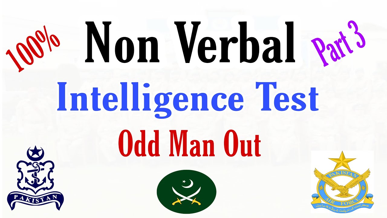 How to Pass Non Verbal Intelligence Test | AFNS/LCC/PMA/AMC/GDP/PAF/PN Cadet/Pak Navy