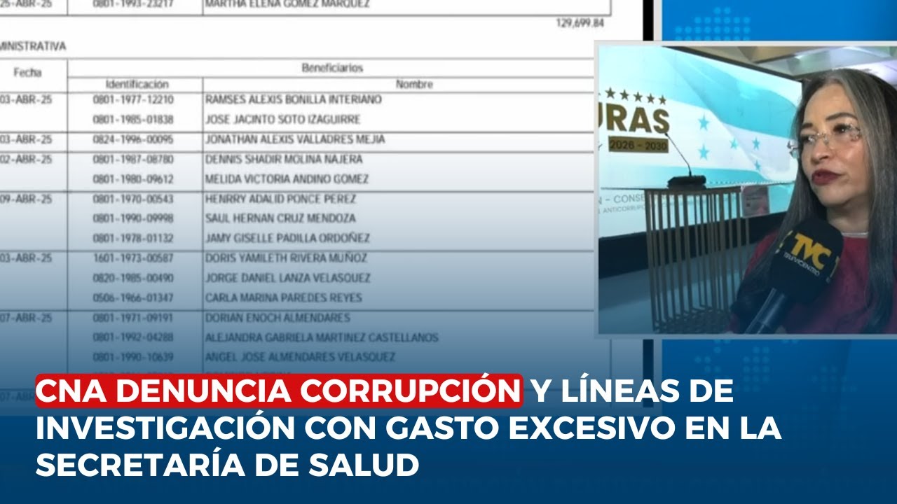 CNA denuncia corrupción y líneas de investigación con gasto excesivo en la Secretaría de Salud