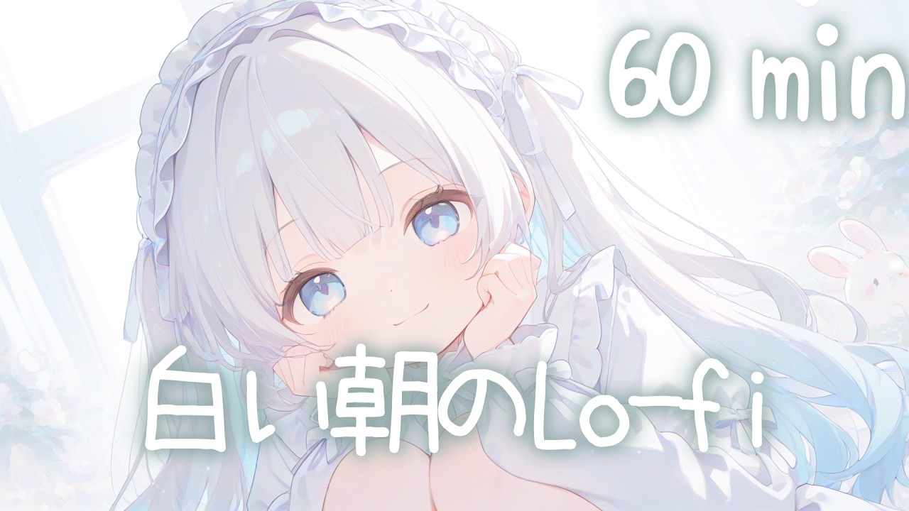 [フリーBGM] 白い朝のLo-fi / かわいい/まったり/チル【作業用・勉強用・配信用】60min