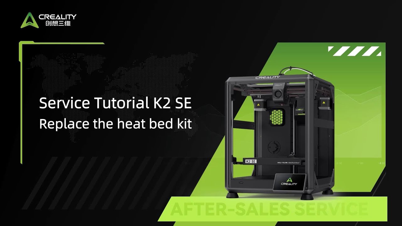 Service Tutorial K2 SE Replace the heat bed kit