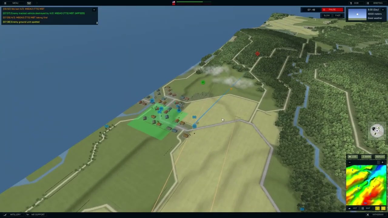 Armored Brigade 2 - Campaign - Over the Hills - Mission 01