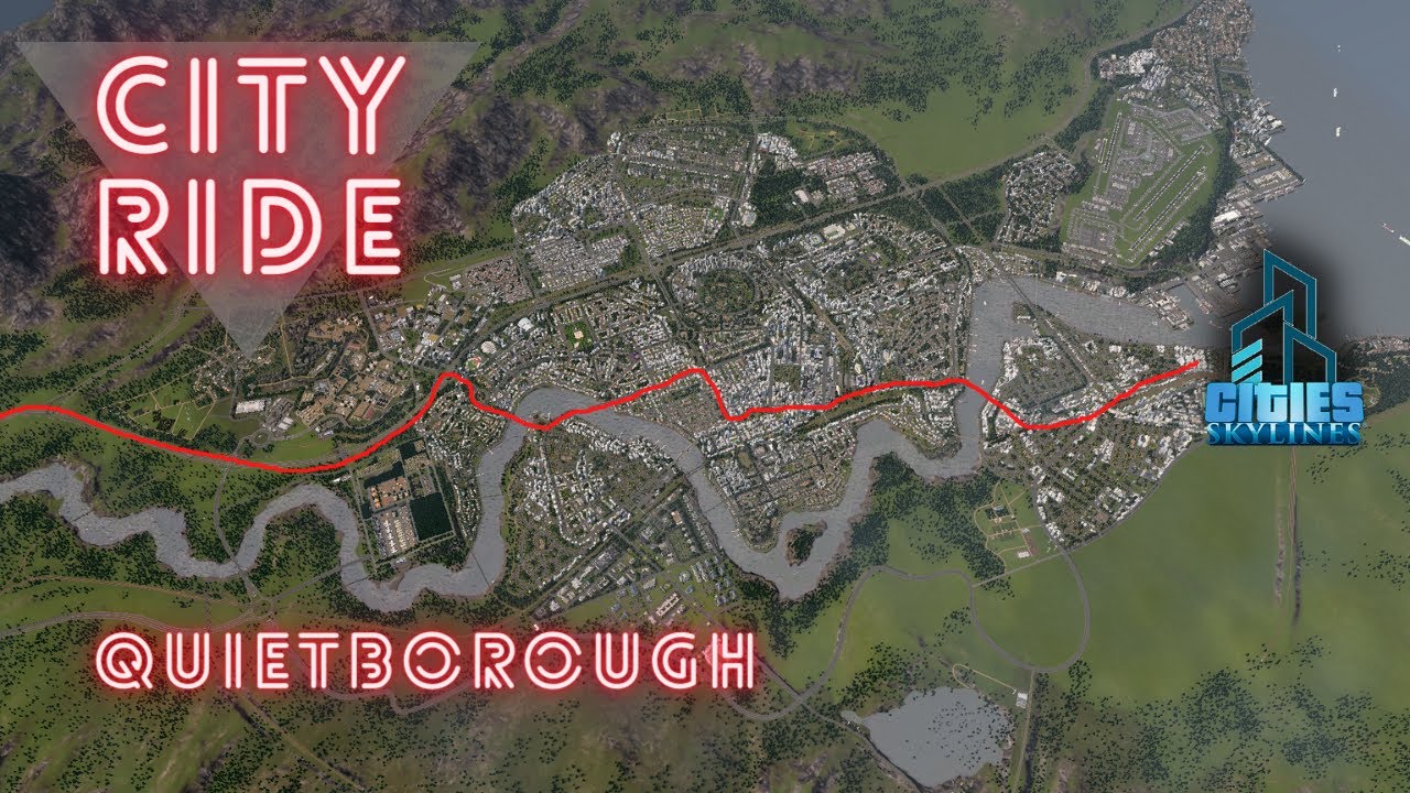 First Person City Tour (4K) - Only one hit and run! - Vanilla - Cities Skylines - Quietborough