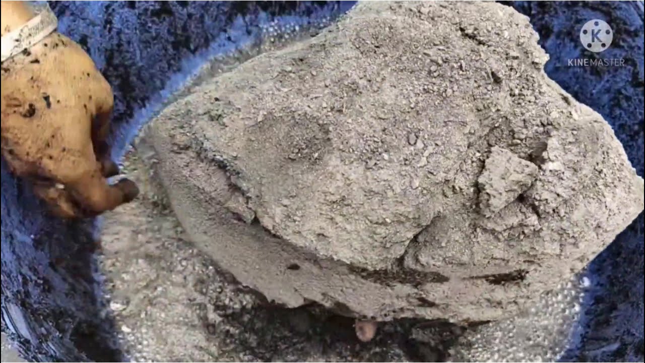 Pure charcoal big chunks water crumbling #asmr 