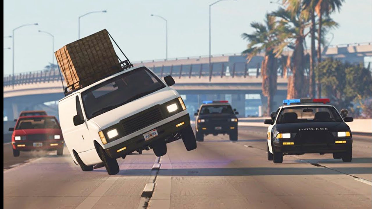 American Police Chace In Car Crash.#01 Dot Drive