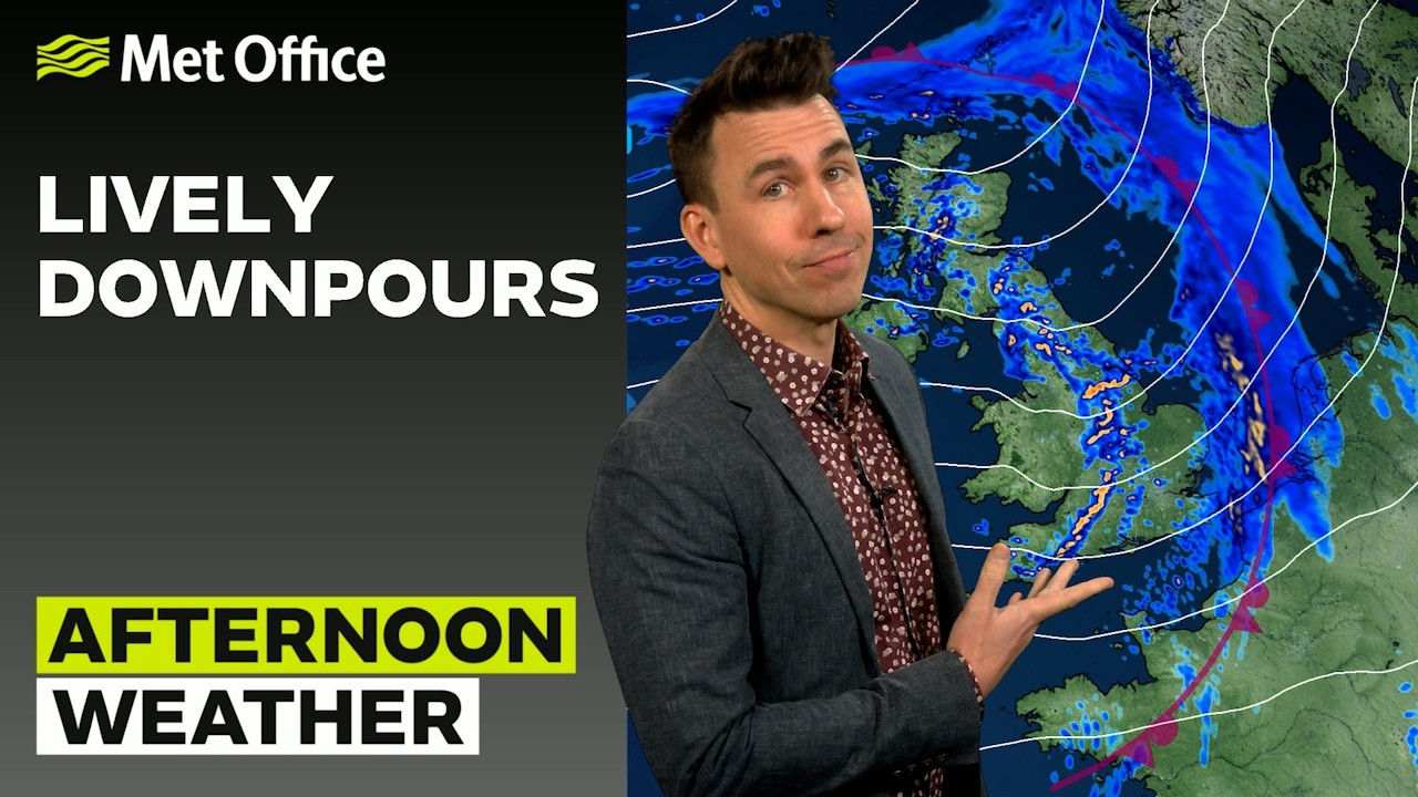 20/02/2026 - Heavy showers - Afternoon Weather Forecast UK – Met Office Weather