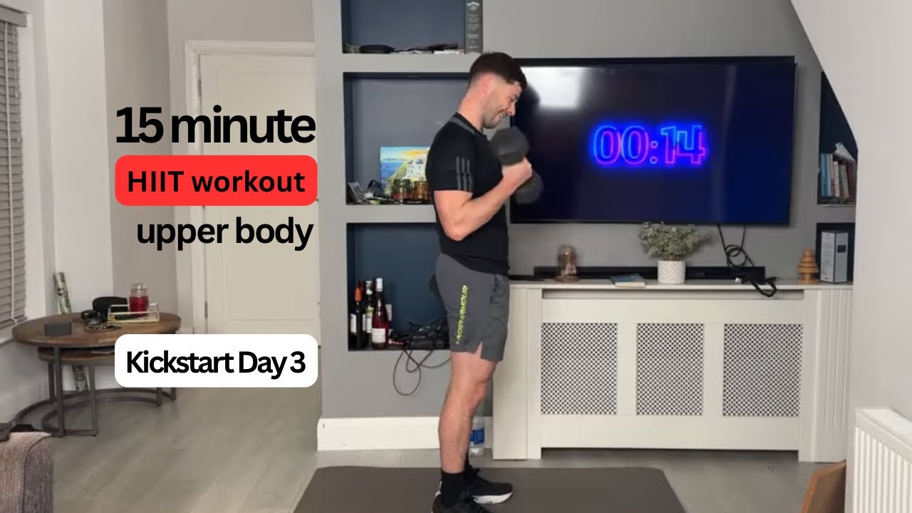 Upper body HIIT workout Day 3 of 7 day kickstart challenge