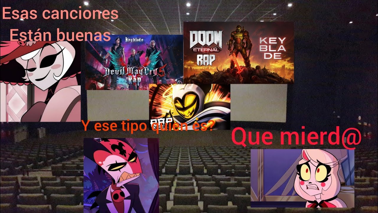 Hazbin hotel/helluva BOSS reaccionan a universos  4, raps #hazbinhotel #helluvaboss #DOOM 