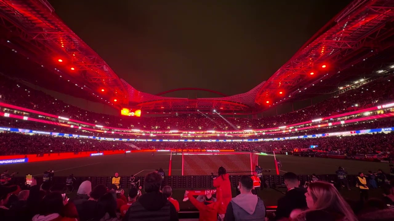 Estádio da Luz - Light Show (SL Benfica -  FC Barcelona) - 21st January, 2025 - 4K 60 fps