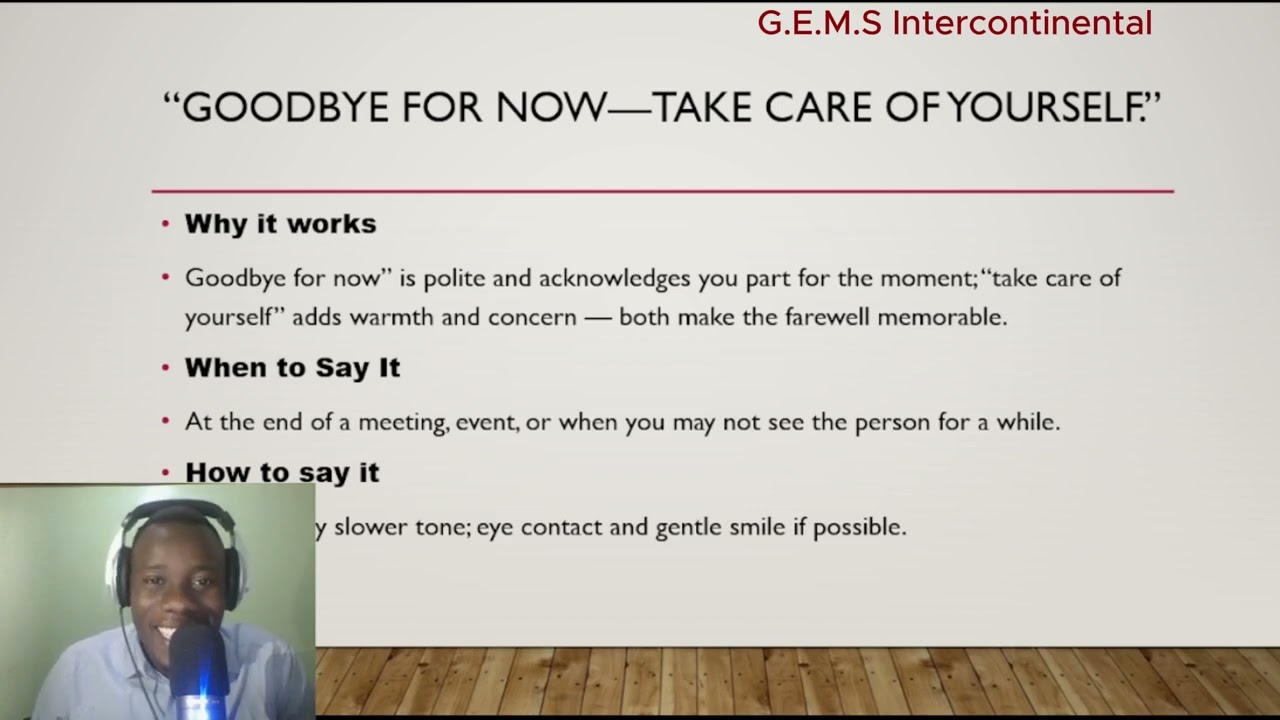 EVERYDAY CONVERSATIONS(Episode 6) - Phrases To Say Goodbye Politely.