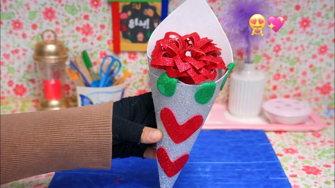 🎁 مش هتصدقي النتيجة! فكرة هدية سهلة بإمكانيات بسيطة🤩#أفكار #diy 