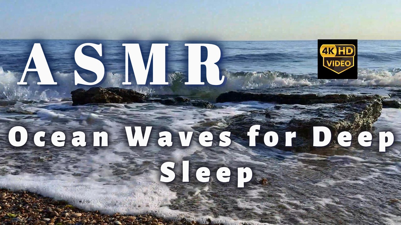 Ocean Waves for Deep Sleep 🌊 No Music | 2 Hours 4K 💤🎧💙