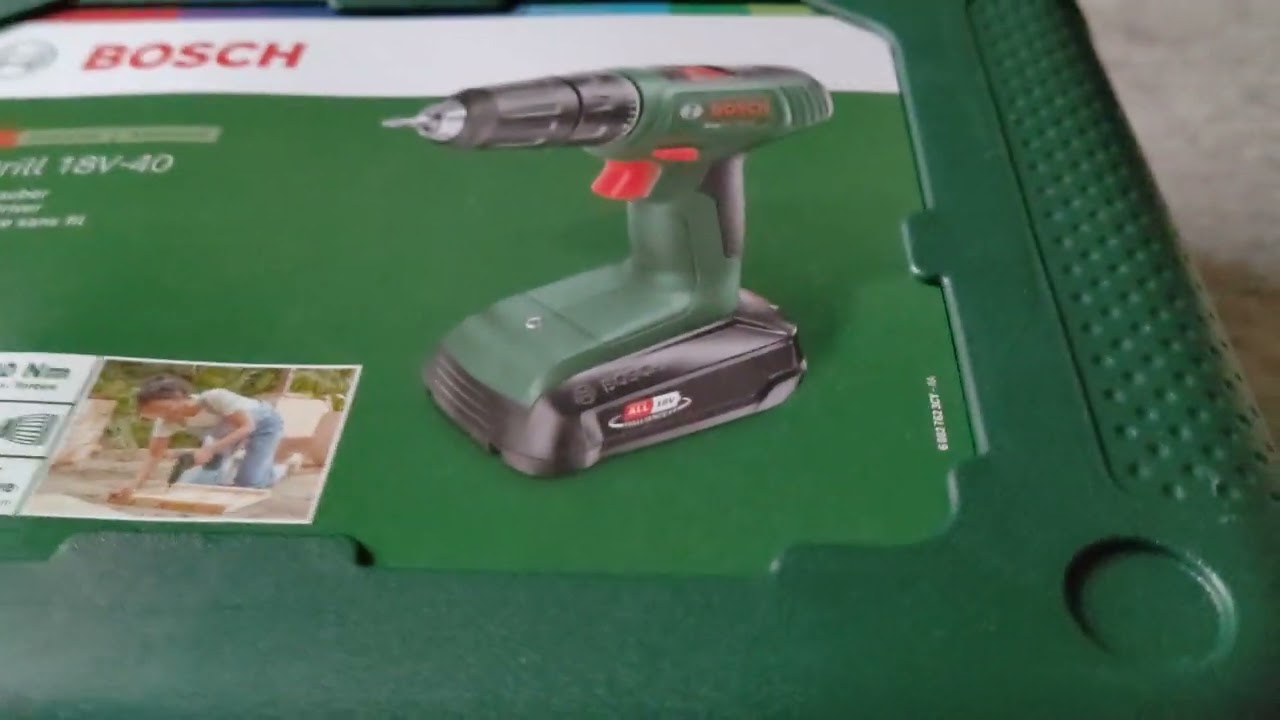présentation,perceuse visseuse Bosch 18/40 easy drill