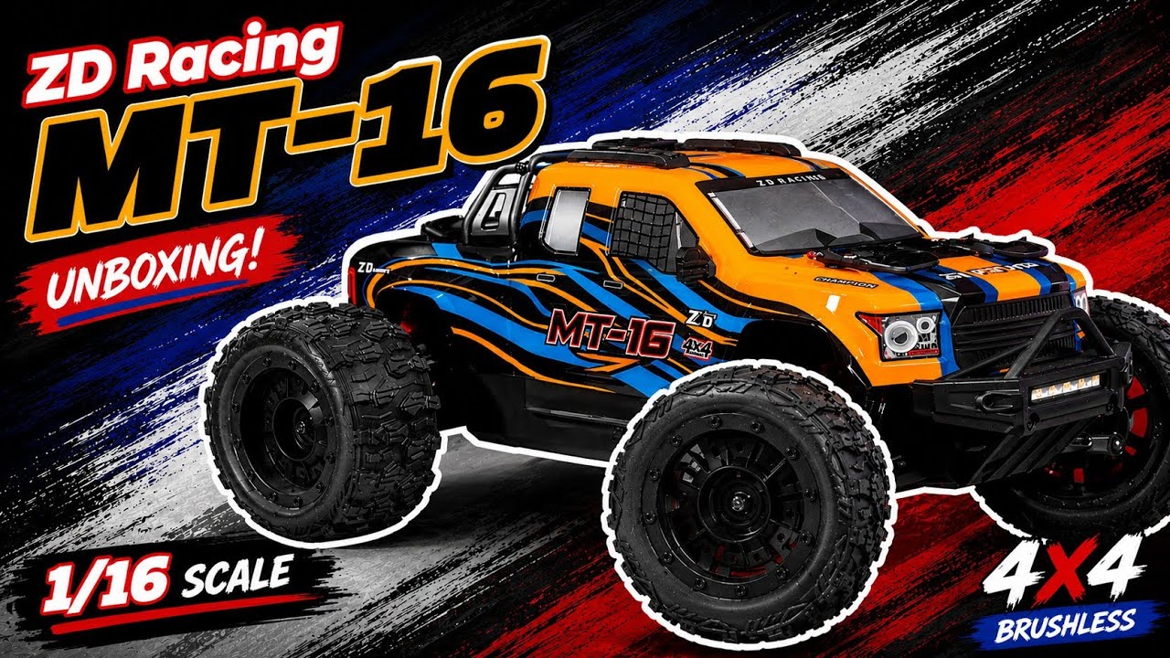 Same-same, but different. Unboxing: ZD Racing MT-16 Brushless Monster Truck