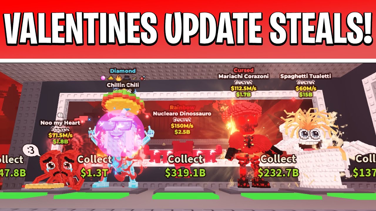 i stole insane brainrots during the valentines update admin abuse... (feat new brainrot giveaway)