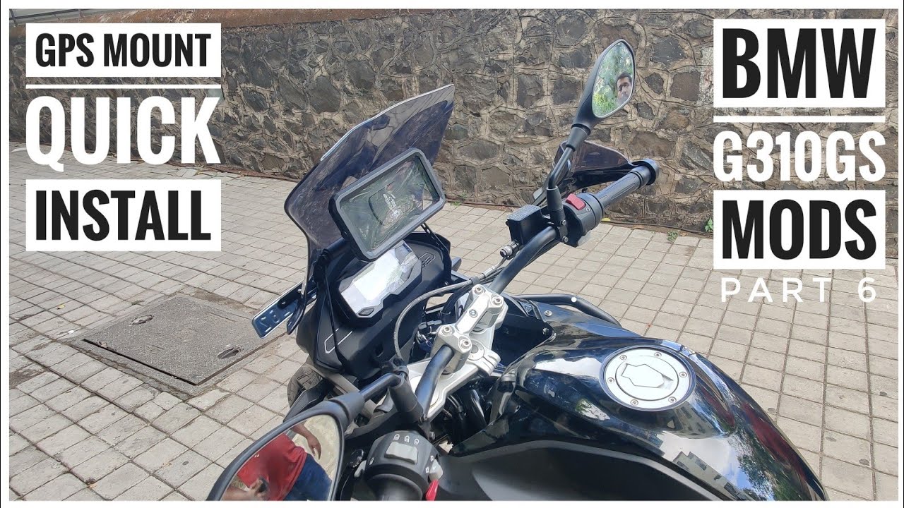 2022 BMW G 310 GS Modifications | CUSTOM GPS MOUNT with Mobile Holder | DIY Install | DNA VLOGS