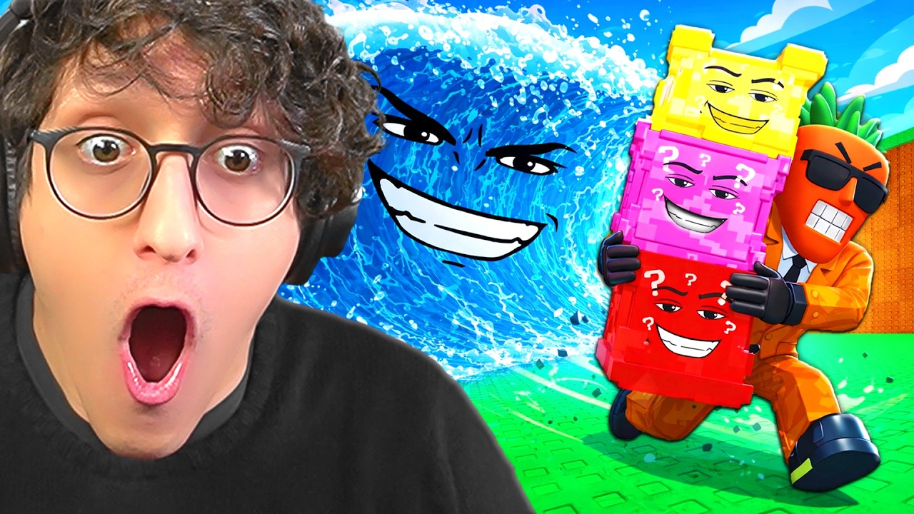 Αποφεύγω ΤΣΟΥΝΑΜΙ ΓΙΑ BRAINROTS στο Roblox μέχρι να πάρω DIVINE LUCKY BLOCK!