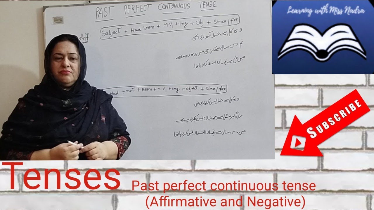 Past perfect continuous tense|Affirmative and Negative|@LearningwithMissNadra