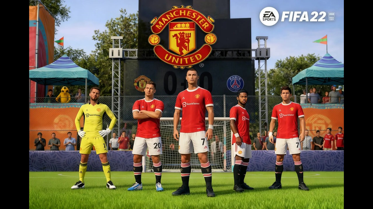 EA FC 22  Volta Gameplay (PC) PSG VS  Manchester United. Insane Match and Goal