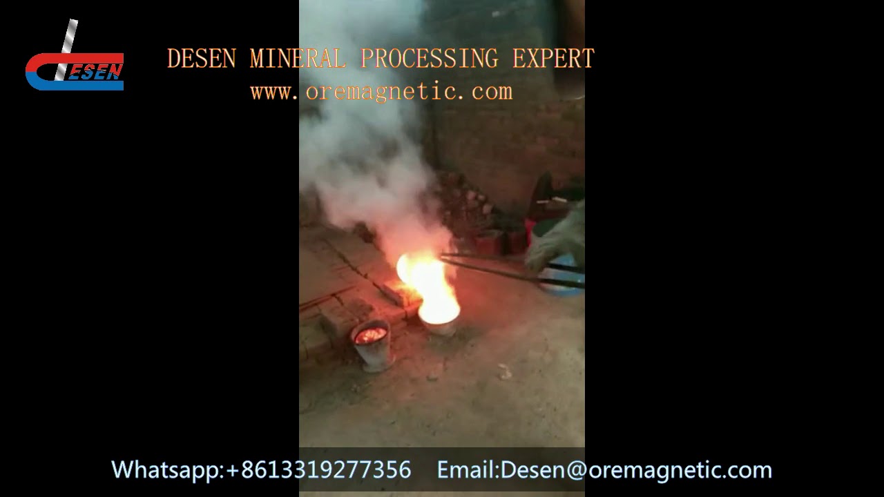 Gold cyanide-smelting after carbon adsorption