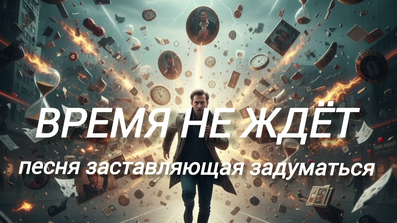 ВРЕМЯ НЕ ЖДЁТ. ПЕСНЯ ЗАСТАВЛЯЮЩАЯ ЗАДУМАТЬСЯ.