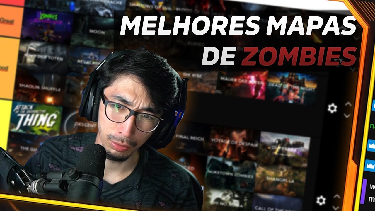 TIERLIST de TODOS os MAPAS de ZOMBIES da HISTÓRIA! (COD WaW ao Vanguard)